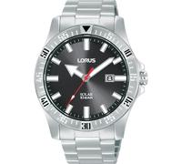 Lorus 32030473 Montre analogique Solaire pour Homme, argenté, Taille Unique, Sportif
