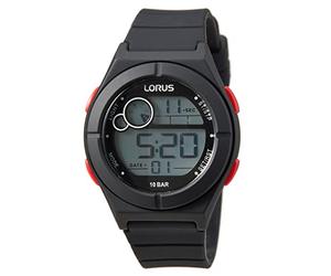 Lorus Garon Digital Quartz Montre avec Bracelet en Silicone R2363NX9