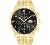 Lorus Men's Chronograph Analogue Quartz Watches Noir/Or Taille unique Male