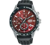 Lorus Men's Chronograph Analogue Quartz Watches Rouge/Noir Taille unique Male