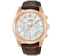 LORUS Montre à Quartz Lorus en Acier Inoxydable pour Homme avec Bracelet en Cuir
