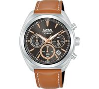 LORUS Montre à Quartz pour Homme en Acier Inoxydable avec Bracelet en Cuir