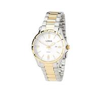 Lorus Montre analogique à Quartz pour Femme avec Bracelet en métal RJ252BX9, Argenté/doré., Bracelet