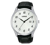 Lorus Montre analogique à Quartz pour Homme avec Bracelet en Cuir RH913PX9, argenté, Bracelet