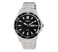 Lorus Montre analogique à Quartz pour Homme avec Bracelet en métal RH355AX9, Noire, Noir, Moderne
