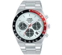 Lorus Montre chronographe à Quartz pour Homme avec boîtier en Acier Inoxydable RZ527AX9, argenté, Bracelet