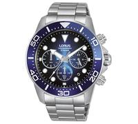 Lorus - Montre Chronographe WDRT343JX9 - Montre Hommes - Etanche - Analogique - Avec Bracelet Acier - Argent