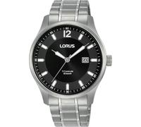 Lorus - Montre Hommes Lorus, titane, cadran noir, RH995QX9 - Montre - Titane - Argenté - 40 mm