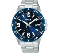 Lorus - Montre Lorus pour homme en acier inoxydable avec accent bleu RH989QX9 - Montre - Acier - Couleur argent - 42 mm