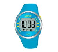 Lorus Montre numérique à Quartz avec Bracelet en Silicone, Turquoise., Fashion