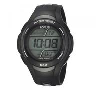 Lorus Montre numérique à Quartz pour Homme avec Bracelet en Caoutchouc R2305EX9, Multicolore/Noir, Sport
