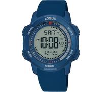 LORUS Homme Numérique Quartz Montre avec Bracelet en Silicone R2373PX9