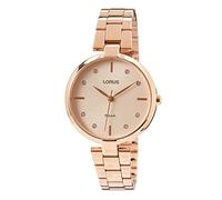 Lorus RG240VX9 Montre à Quartz pour Femme avec Bracelet en métal Doré, Or Rose, Bracelet