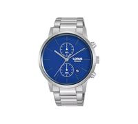 Lorus RW413AX9 Montre chronographe en acier inoxydable pour homme Bleu 42 mm, Argenté.