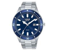 Lorus RX313AX9 Montre analogique à Quartz pour Homme avec Bracelet en métal Bleu, Bleu, Bracelet