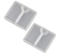 Lorxilar 2 Pcs Etui À Cigarettes en Plastique Transparent pour 20 Cigarettes Boîte À Cigarettes pour Femme HommeWhite,One Size