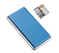 Lorxilar Étui À Cigarette Cuir Etui À Cigarettes Longue Boîte À Cigarettes pour 120mm Slim 14 Cigarettes A,One Size