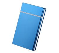 Lorxilar Etui À Cigarettes, Boîte À Cigarettes pour Longue Cigarettes, 100 Mm, Étui À Cigarettes en MétalBlue,One Size