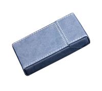 Lorxilar Étui À Cigarettes en Cuir Boîte À Cigarettes en Métal pour 20 Cigarette De 100 Mm avec Fermeture AimantéeGrey,One Size