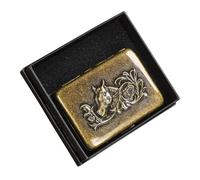 Lorxilar Étui À Cigarettes en Cuivre Boîte À Cigarettes en Métal pour 16 Cigarettes Étui À Cigarettes Antique avec GravureA,One Size