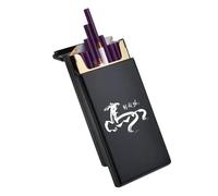Lorxilar Étui À Cigarettes en Métal pour Homme Et Femme Boîte À Cigarettes Peut Contenir 20 Cigarettes De 100 MmE,One Size