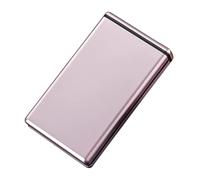 Lorxilar Étui À Cigarettes Portable pour Longue Cigarettes, 100 Mm Boîte À Cigarettes en Metal pour Homme FemmesPink,One Size