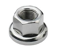 LORYEANM Écrou de moyeu pour vélo à pignon fixe, fixation de moyeu avant et arrière, métrique, 9/10 3/8" avec texture antidérapante pour tambour, écrou de montage ferme, roue de camion