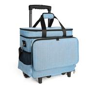 Lorzon Mallette pour machine à coudre avec roulettes, sac fourre-tout pour machine à coudre roulante, convient à la plupart des machines