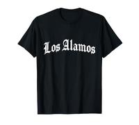 Los Alamos Old School Lettres Blanches Gothiques T-Shirt