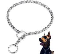 LOS ANDES Collier de Dressage pour Chien Collier Étrangleur Réglable en Acier Solide Chaîne pour Petits Moyens Grands Chiens