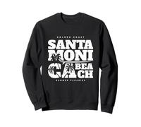 Los Angeles California Dreaming, Santa Monica Beach Palms Sweatshirt