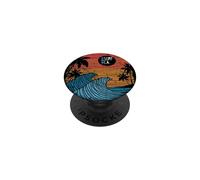 Los Angeles California Dreaming T-Shirt CA Long Beach Surf PopSockets PopGrip Adhésif
