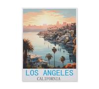 Los Angeles California，Puzzle 1000 Pieces Paper Puzzle Adult Children's Educational Toy Family Decompression Game（50x70cm）-FL96