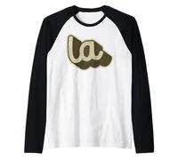 Los Angeles California Retro Vintage City Graphic LA Manche Raglan