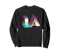 Los Angeles California Retro Vintage City Graphic LA Sweatshirt