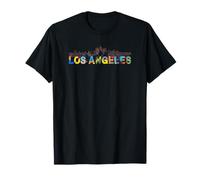 Los Angeles - California - Skyline - Version Graffiti. T-Shirt
