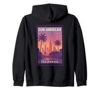 Los Angeles California Sunrise Dusk Dawn Voyage Art Graphic Sweat à Capuche