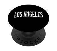 Los Angeles California Texte Blanc Vieilli Vintage rétro PopSockets PopGrip Adhésif