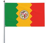 Los Angeles Californie Drapeau De Jardin Décoration De Jardin Durable Bannière Décorative Imperméable Pour Ferme Porche Vacances 3X5 Ft