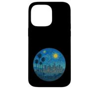 Los Angeles, Californie - Style de nuit étoilée Van Gogh Coque pour iPhone 14 Pro Max