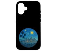 Los Angeles, Californie - Style de nuit étoilée Van Gogh Coque pour iPhone 16