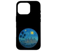 Los Angeles, Californie - Style de nuit étoilée Van Gogh Coque pour iPhone 16 Pro