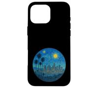 Los Angeles, Californie - Style de nuit étoilée Van Gogh Coque pour iPhone 16 Pro Max