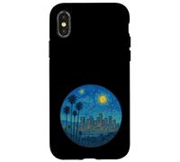 Los Angeles, Californie - Style de nuit étoilée Van Gogh Coque pour iPhone X/XS
