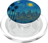 Los Angeles, Californie - Style de nuit étoilée Van Gogh PopSockets PopGrip pour MagSafe