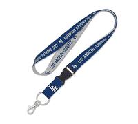 Los Angeles Dodgers Cordon chiné avec boucle détachable 2,5 cm, chiné, 3 cm