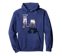 Los Angeles LA Skyline Vintage Californie LA Sweat à Capuche