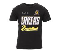 LOS ANGELES LAKERS T-Shirt Noir Garçon NBA Court Vs Track 5-6 ans