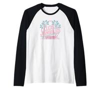 Los Angeles - Rétro Palm Synthwave Vibe Manche Raglan