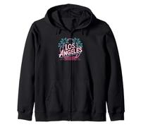 Los Angeles - Rétro Palm Synthwave Vibe Sweat à Capuche